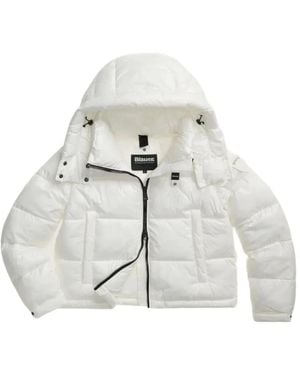 Blauer Gloria Hooded Padded Jacket - White