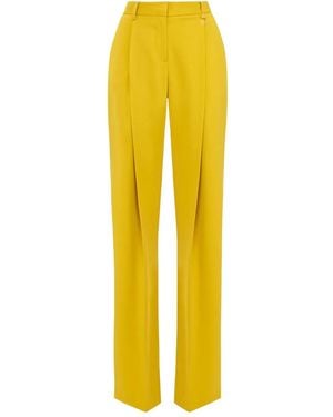 Elisabetta Franchi センタープレス パンツ - イエロー