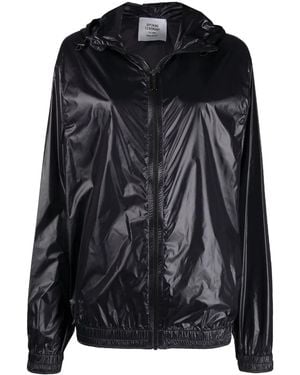 Opening Ceremony Warped Logo Hooded Jacket - Black