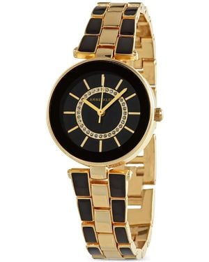 Anne Klein Armbanduhr Mit Kristall-Emaille-Inlay 28Mm - Mettallic