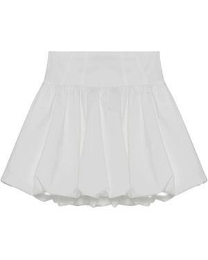 Jonathan Simkhai Pippa Bubble-Hem Mini Skirt - White