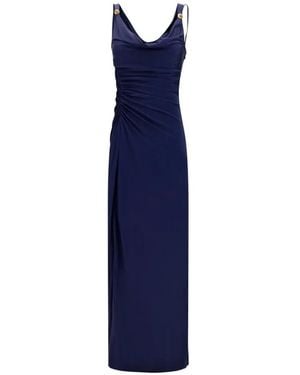 Versace Viscose-Jersey Avondjurk - Blauw