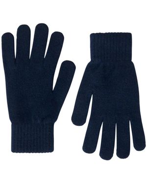 Pringle of Scotland Classic Cashmere Gloves - Blue