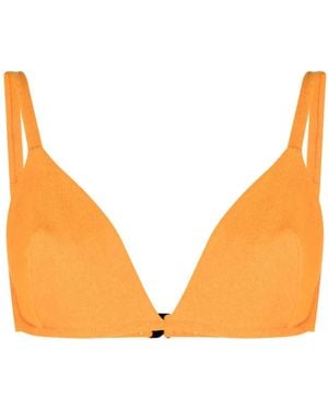 Form and Fold Haut De Bikini The Triangle Mango Terry - Orange