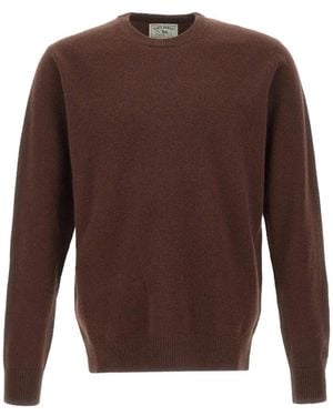 MC2 Saint Barth Regent Lambswool Crewneck Sweater - Brown