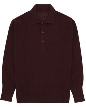 Fortela Kenneth Cashmere Polo Shirt - Red