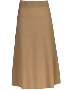 GANT A-Line Midi Skirt - Natural