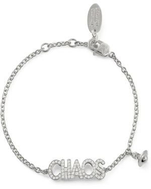 Vivienne Westwood Chaos Crystal-Embellished Bracelet - White