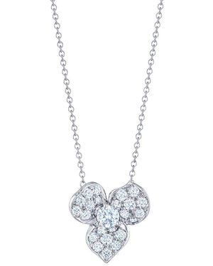Kwiat 18Kt Diamond Floral Pendant - White