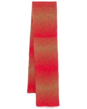 Etudes Studio Gradient-Effect Scarf - Red