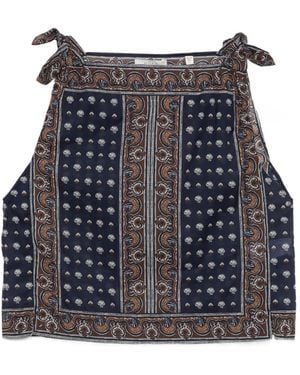 Doen Amalia Top Met Paisley-Print - Blauw