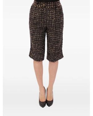 Dolce & Gabbana Tweed Shorts - Black