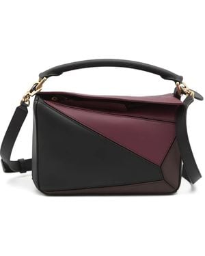 Loewe X Albers Puzzle Kleine Shopper - Zwart