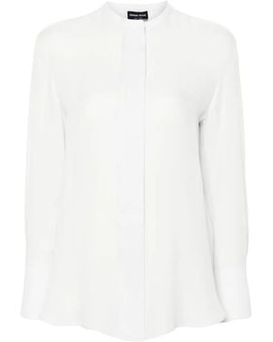Giorgio Armani Silk Shirt - White