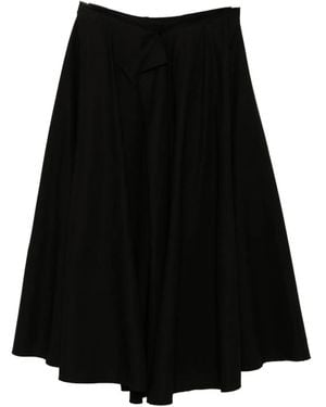 Yohji Yamamoto Falda reversible - Negro