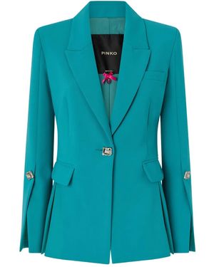 Pinko Button Single-Breasted Jacket - Blue