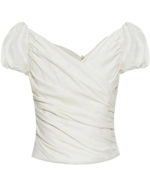 Cult Gaia Gathered Top - White