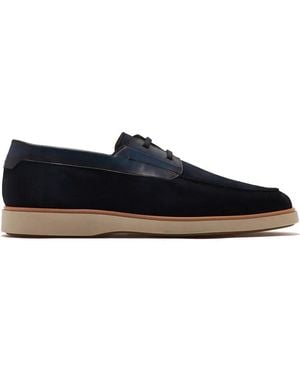 Magnanni Suede Boat Shoes - Blue