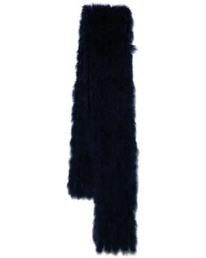 N°21 Bufanda de plumas - Azul