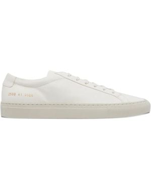 Common Projects Round-Toe Leather Trainers - White