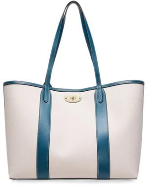 Mulberry Bayswater Contrast-Trim Tote Bag - White