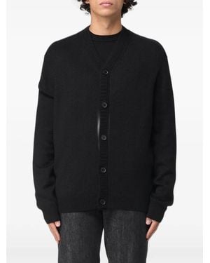 Emporio Armani V-Neck Cardigan - Black