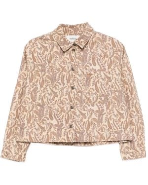Ba&sh Tullia Paisley Cotton Jacket - Natural