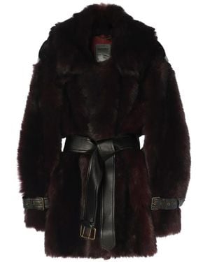Burberry Short Shearling Linley Coat - Black