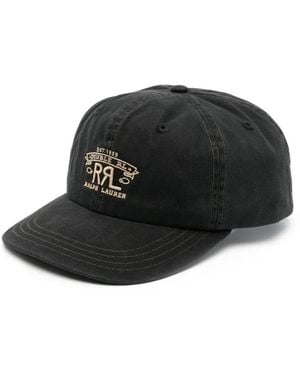RRL Logo-Embroidered Baseball Cap - Black