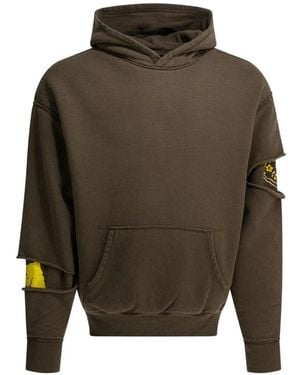 Kapital Cut Out Detail Hoodie - Green