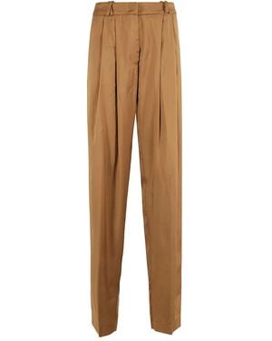 FEDERICA TOSI Straight-Leg Trousers - Natural