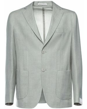 Eleventy Patch-Pocket Blazer - Grey