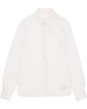 Fortela Ginette Buttoned Silk Shirt - White