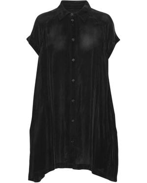 Henrik Vibskov Button Short-Sleeved Mini Dress - Black