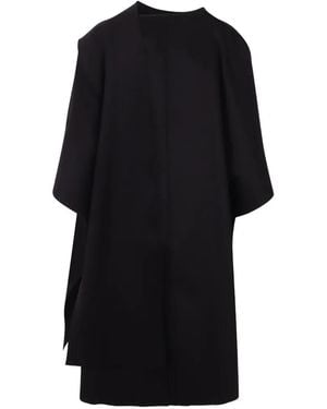 Gianluca Capannolo Asymmetric Cape-Sleeve Jumper - Black