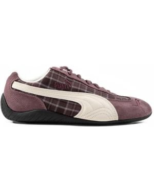 PUMA Speedcat Lace-Up Sneakers - White