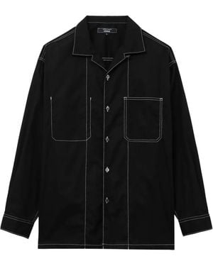 Comme des Garçons Contrast-Stitching Shirt - Black
