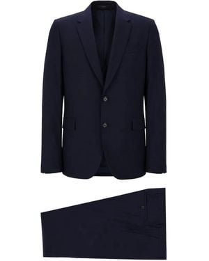 Paul Smith Single-Breasted Wool Suit - Blue