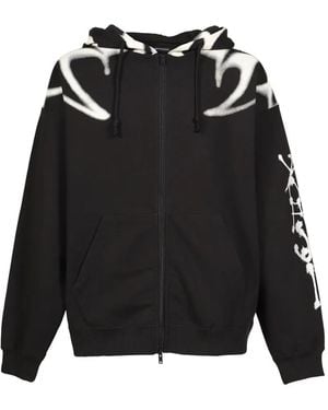 Y-3 Chito Graphic French-Terry Zip Hoodie - Black