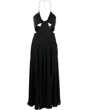 DSquared² Chain-Link Cut-Out Midi Dress - Black