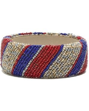 Maliparmi Striped Beaded Bracelet - White