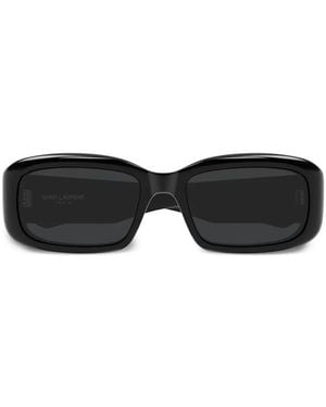 Saint Laurent スクエアフレーム サングラス - ブラック