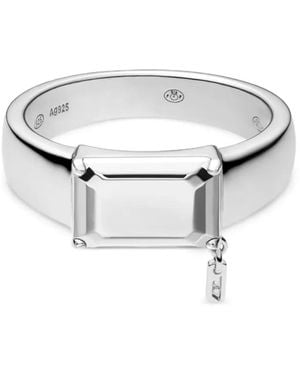 DIESEL Sterling Ring - Metallic