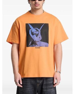 Pleasures Angel Graphic-Print T-Shirt - Blue