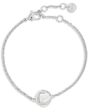 Fendi Pearl-Embellished Bracelet - White