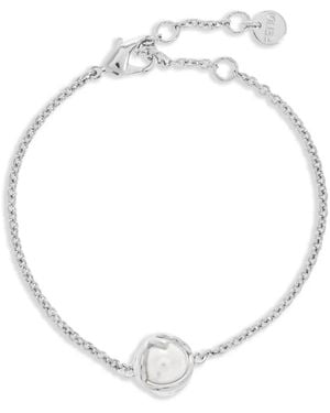 Fendi Pearl-Embellished Bracelet - White