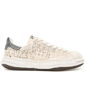 Maison Mihara Yasuhiro Graphic-Print Trainers - White