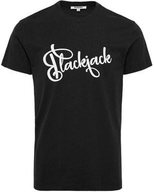 Black Jack Jewelry Logo-Print T-Shirt - Black