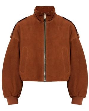 AllSaints Lowden Suede Jacket - Brown