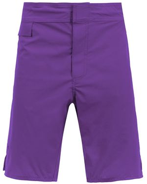 Amir Slama Mid Rise Swim Shorts - Purple